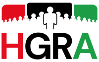 Logo: EnHancing manaGement and studies on migRation issues in LibyA (HGRA). Proyecto Erasmus+